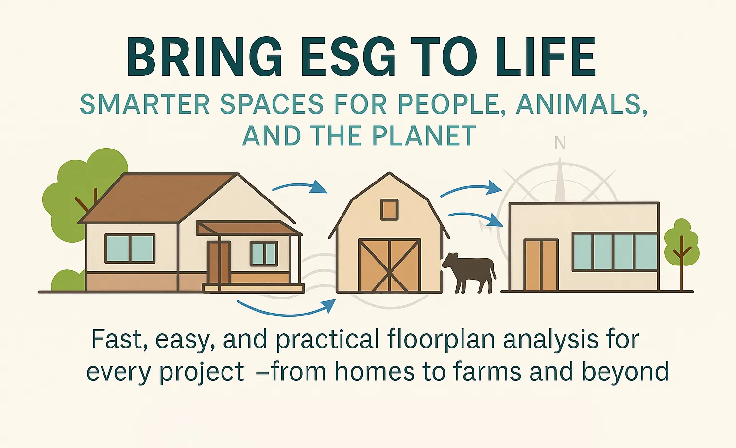 Airflow Simulation & Ventilation Design Tool | AirSketcher | Polar Dynamix Airflow simulation and ventilation design software applied to homes, farms, and buildings for ESG and Feng Shui airflow analysis.